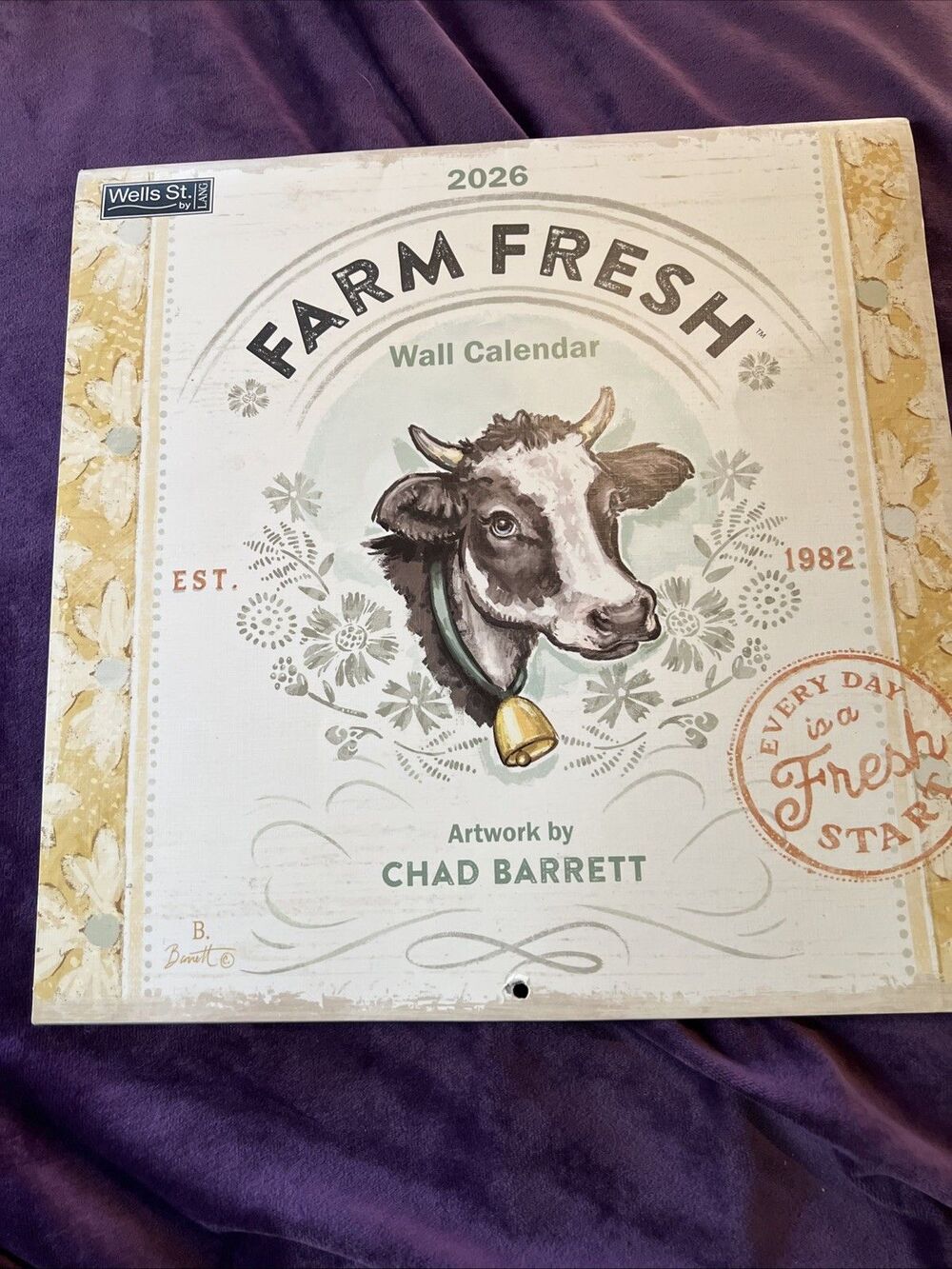 Lang Wall Calendar Farm Fresh 2026 12X12